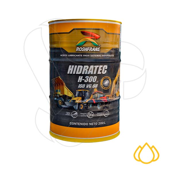 HIDRATEC-H300.jpg Aceite para sistemas hidráulicos ISO VG 68 – ROSHFRANS HIDRATEC H-300 ISO VG 68
