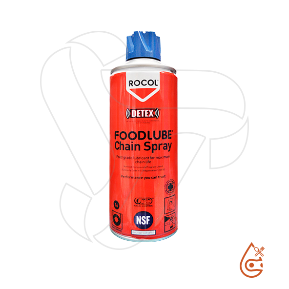 Lubricante grado alimenticio en aerosol para cadenas – FOODLUBE